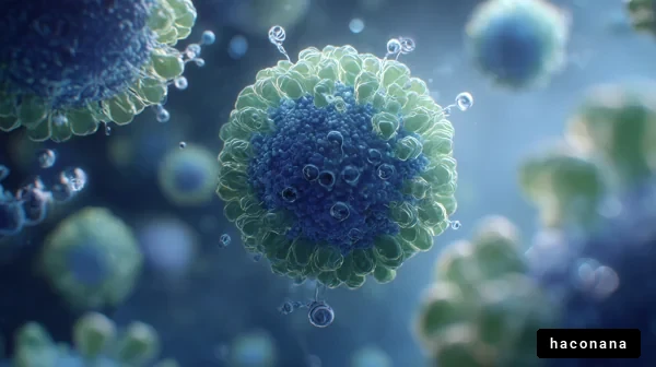 微細なウイルスのイメージ