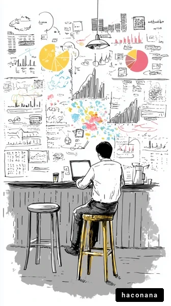 データ分析と作業風景