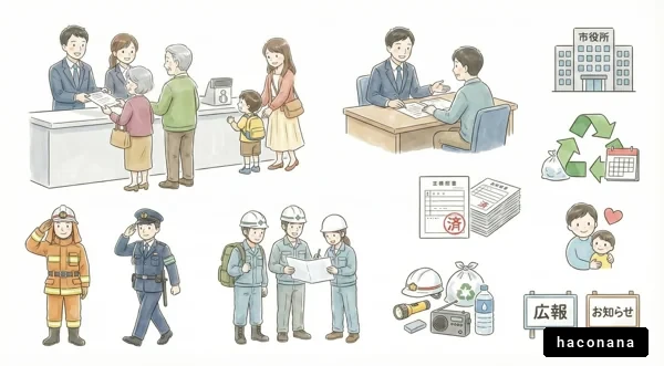 市役所の業務と市民生活