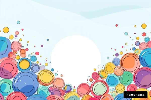 カラフルな円のデザイン