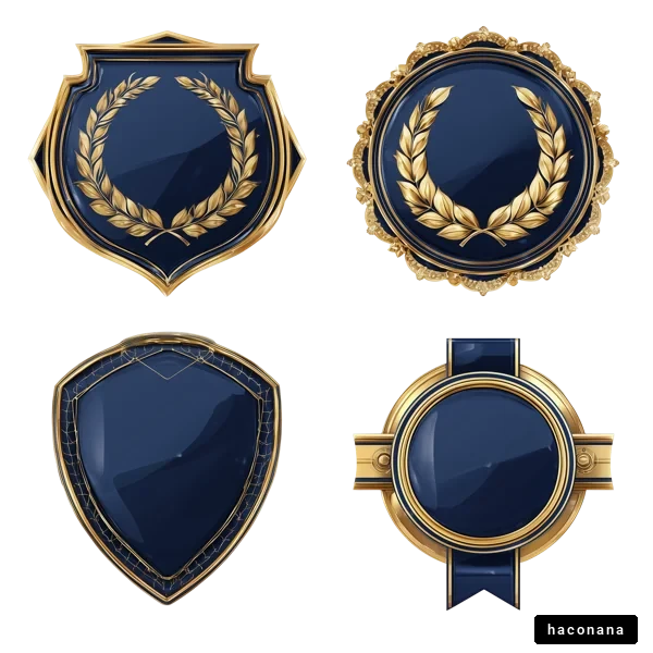 高級感あるバッジセット