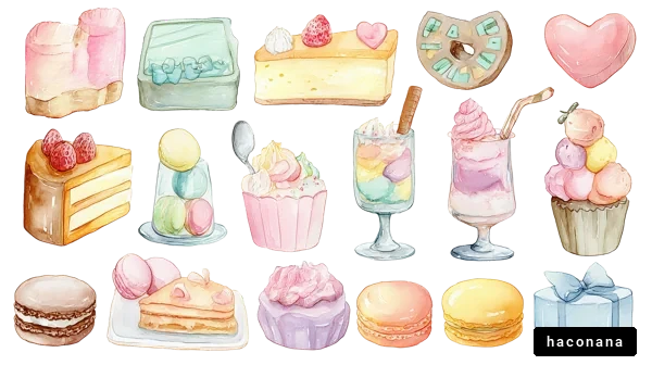 色とりどりのスイーツたち