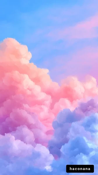 色とりどりの雲の風景