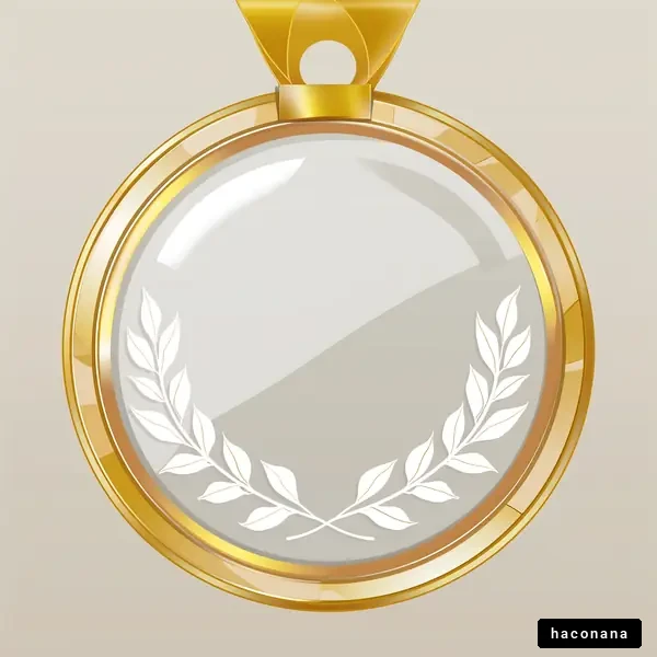 金色のメダルのデザイン