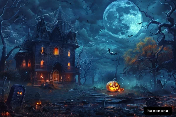 ハロウィンの不気味な家