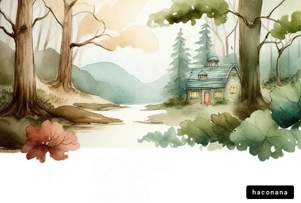 水彩の静かな風景