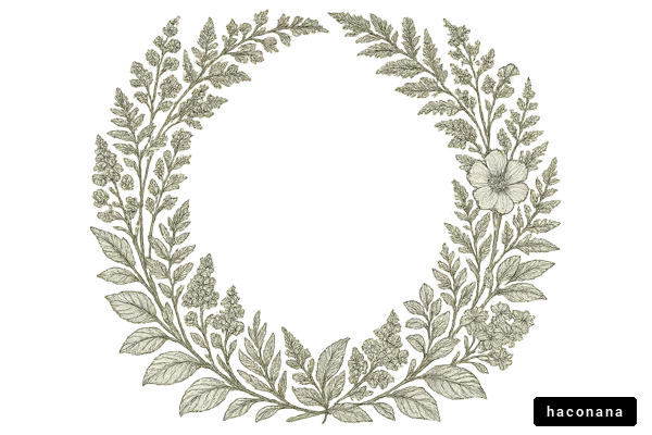 装飾的な花のリース