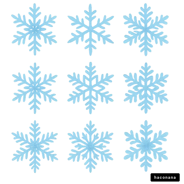 冬の雪の結晶デザイン