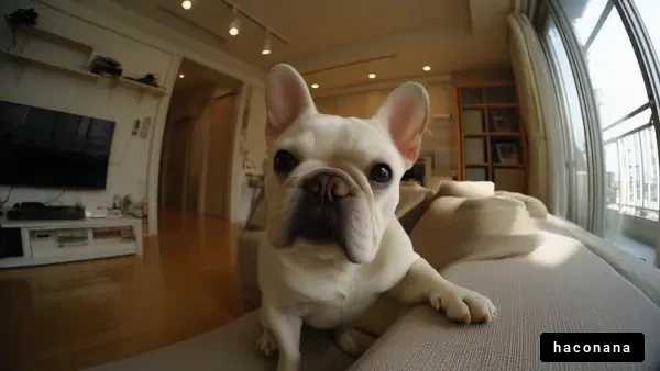 リラックスする犬の姿