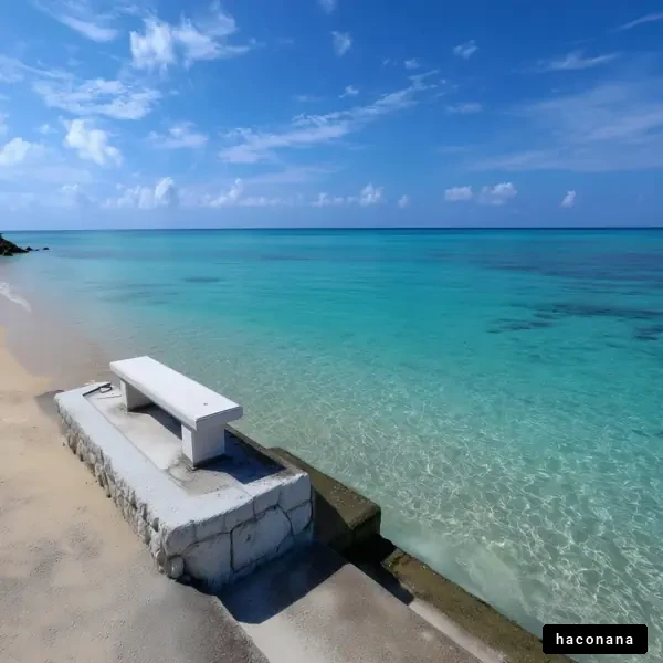 透き通る海と青空の風景