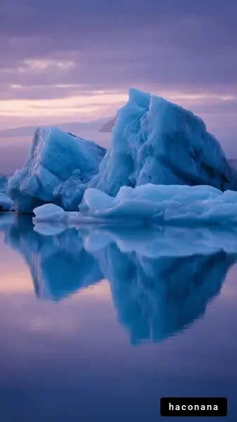 美しい氷山の風景