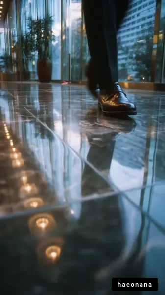 ビジネスマンの歩行シーン