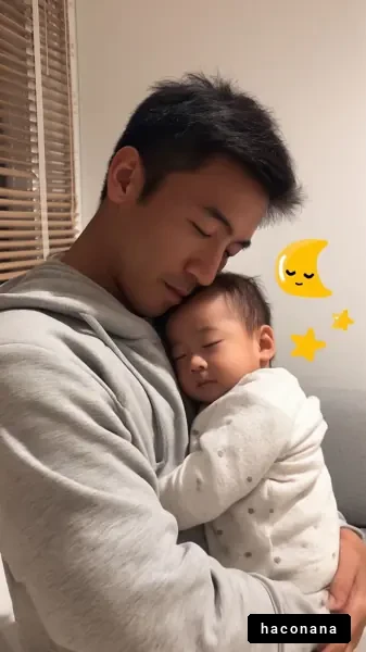 父と子の幸せな瞬間