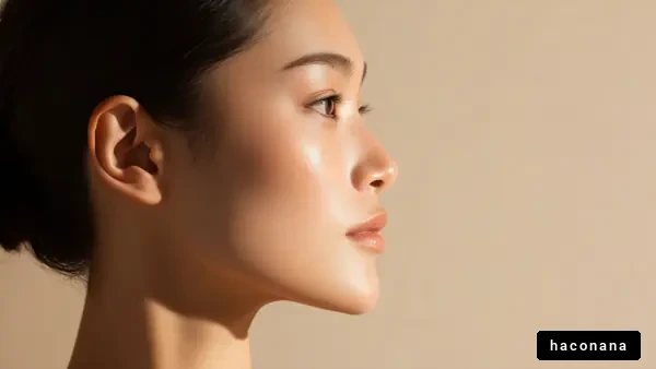 美しい横顔の女性