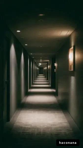ホテルの廊下風景