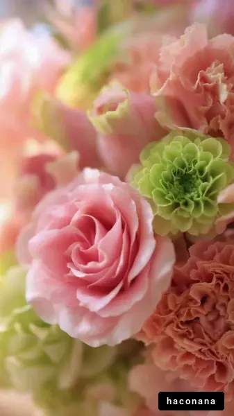 色とりどりの花束