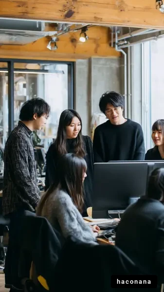 オフィスでのチーム会議