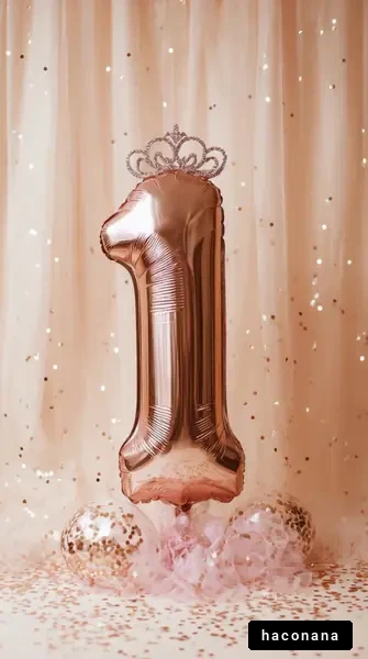 華やかな誕生日パーティーの飾り