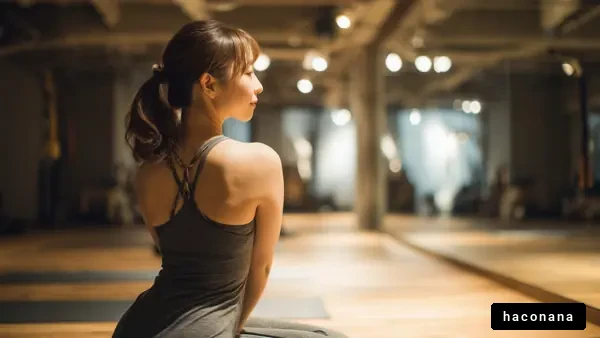 ヨガをする女性