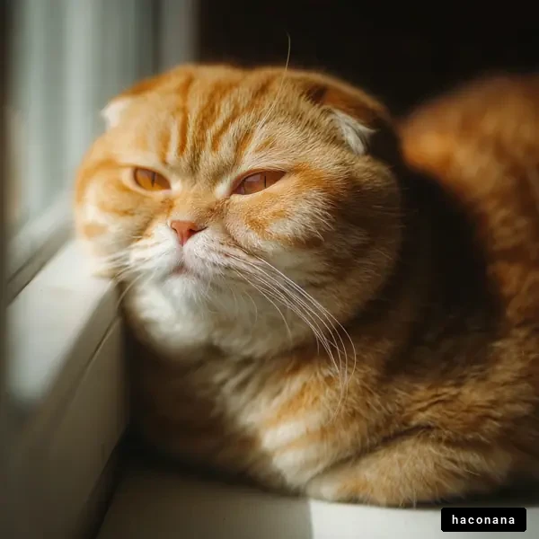 窓辺でくつろぐ猫