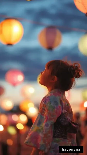 夏の祭りでの少女