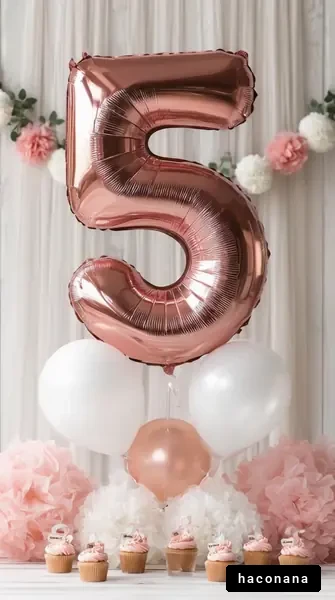 可愛らしいバースデーデコレーション