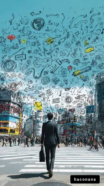 街中でのビジネスマン