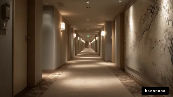 落ち着いた廊下の風景