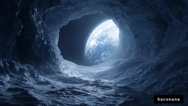 洞窟から見る地球