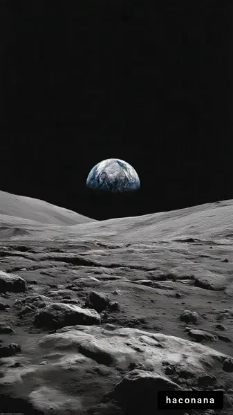 月面から見た地球