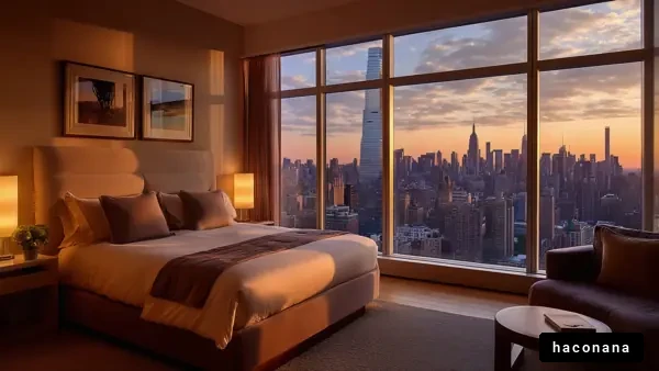 高層ホテルの夜景