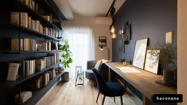シンプルな書斎の風景