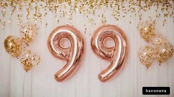 99歳のお祝いの飾り付け