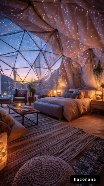 星空の下のリラックス空間