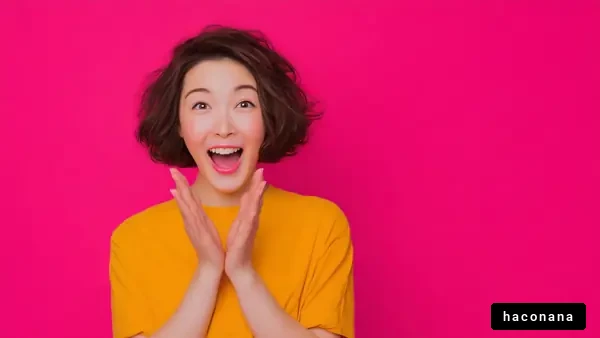 驚きと喜びの表情