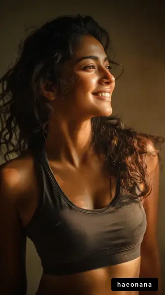 笑顔の女性ポートレート