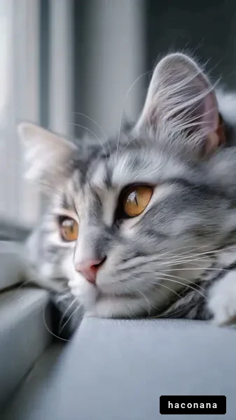 窓辺でくつろぐ猫