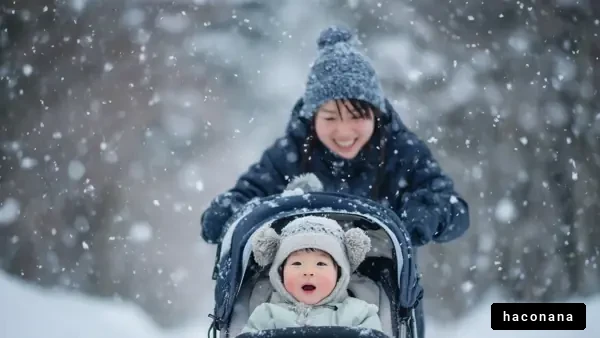雪の中での親子での楽しみ