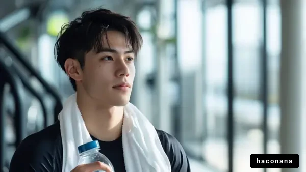 スポーツジムでの男性