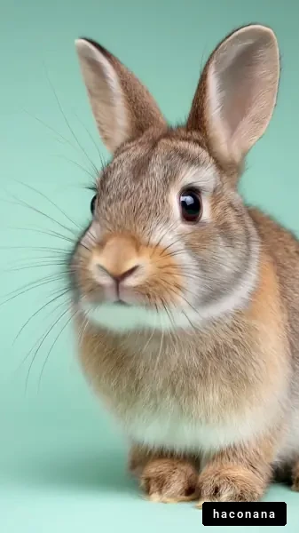 かわいいウサギのポートレート