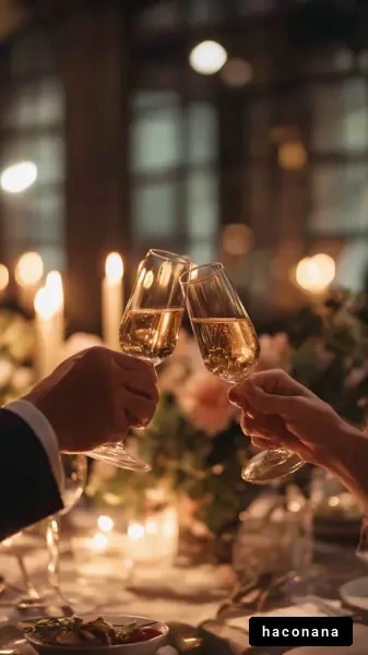 特別なひとときを祝う乾杯