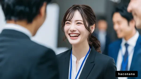 ビジネスシーンでの笑顔