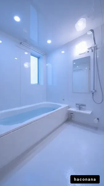 明るいバスルームの風景