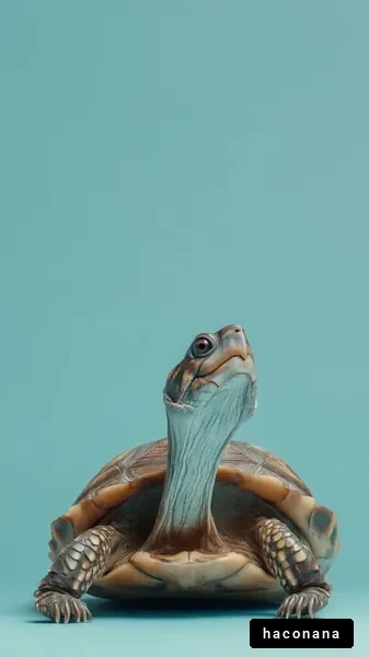 カメのユニークなポートレート