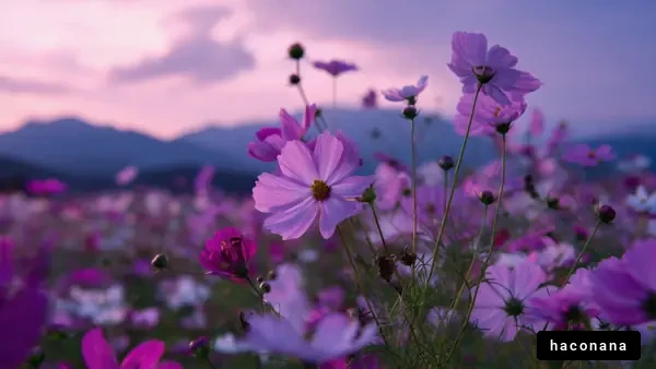 美しい花畑の風景