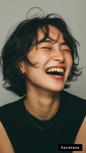 笑顔が素敵な女性のポートレート