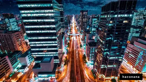 夜景の都市風景