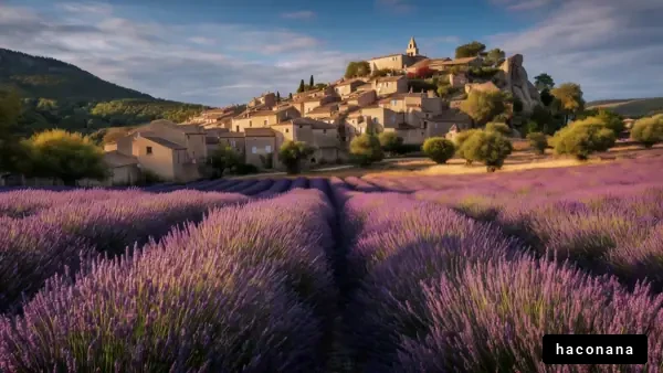 美しいラベンダー畑の風景