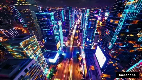 夜景の都会の風景