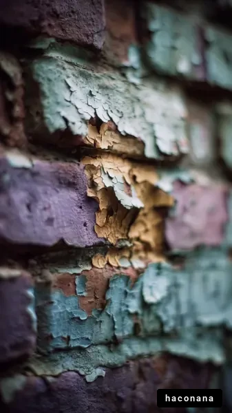 風化したレンガの壁